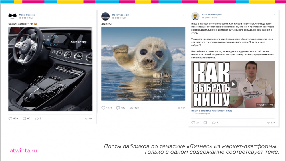 маркет-платформа ВКонтакте