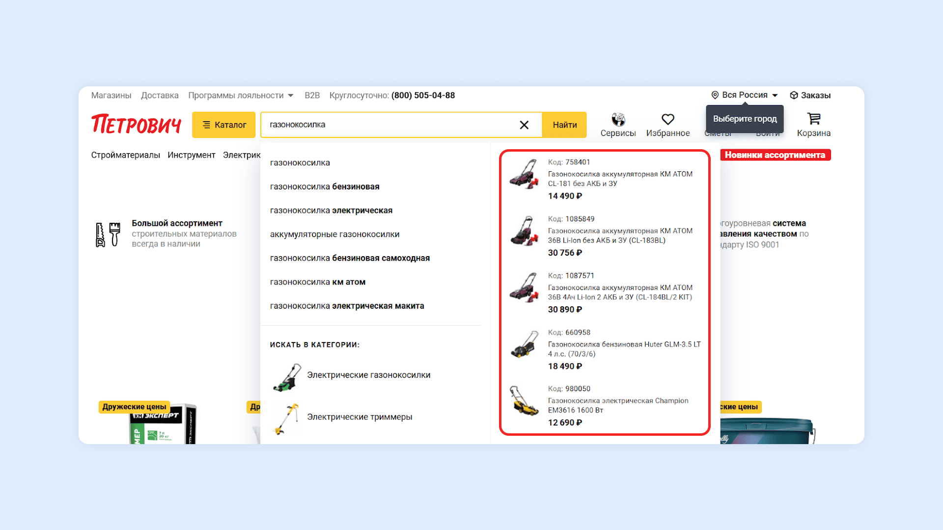 Интернет-магазин поисковик