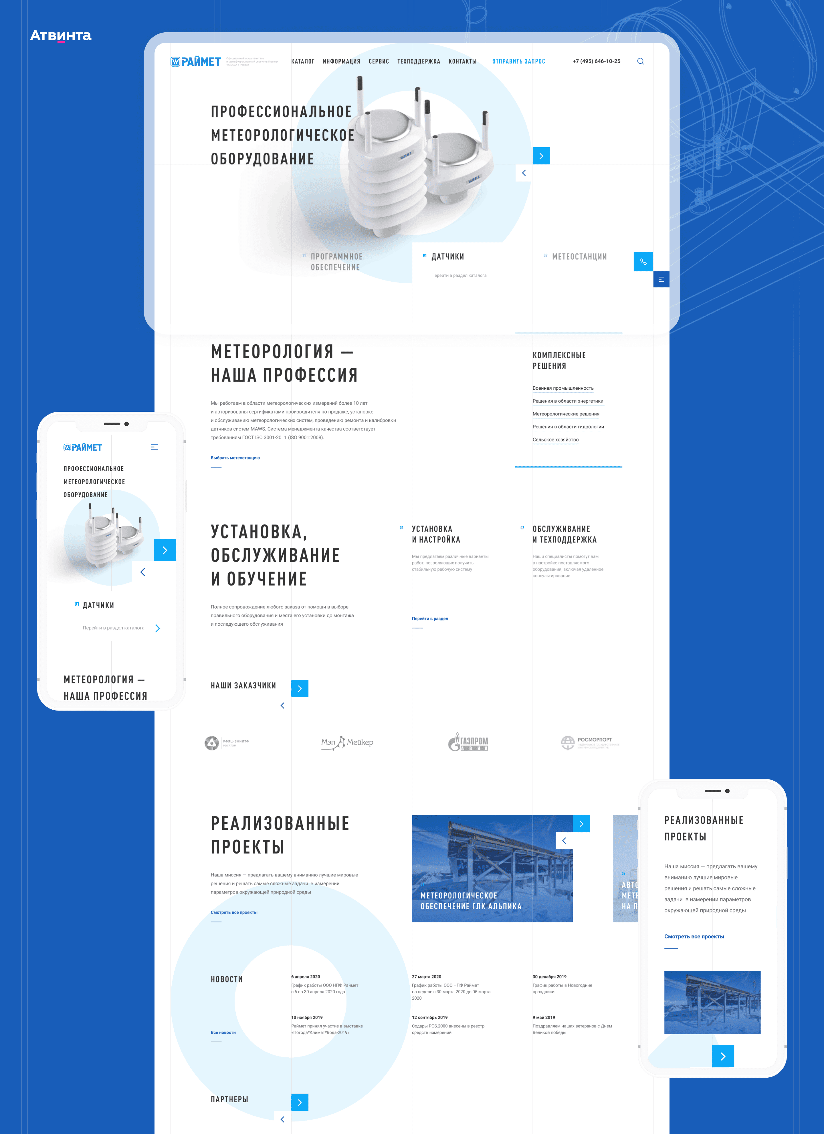 Главная страница сайта «Раймет»